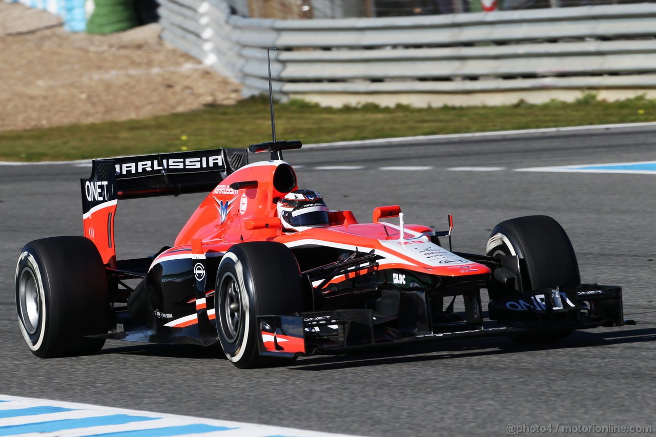 JEREZ TEST FEBBRAIO 2013, Max Chilton (GBR) Marussia F1 Team MR02.
07.02.2013. 