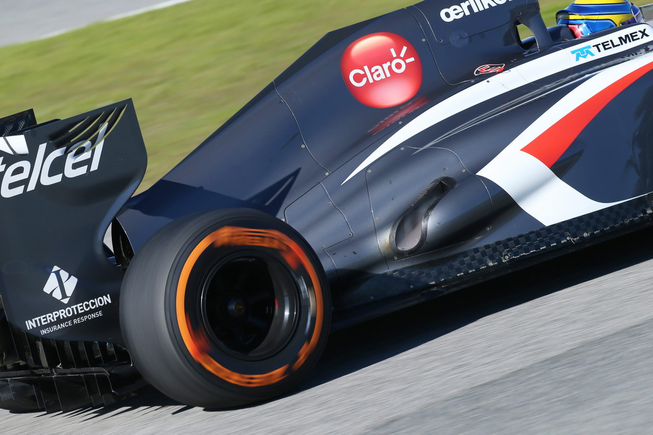 JEREZ TEST FEBBRAIO 2013, Esteban Gutierrez (MEX) Sauber C32 exhaust.
07.02.2013. 