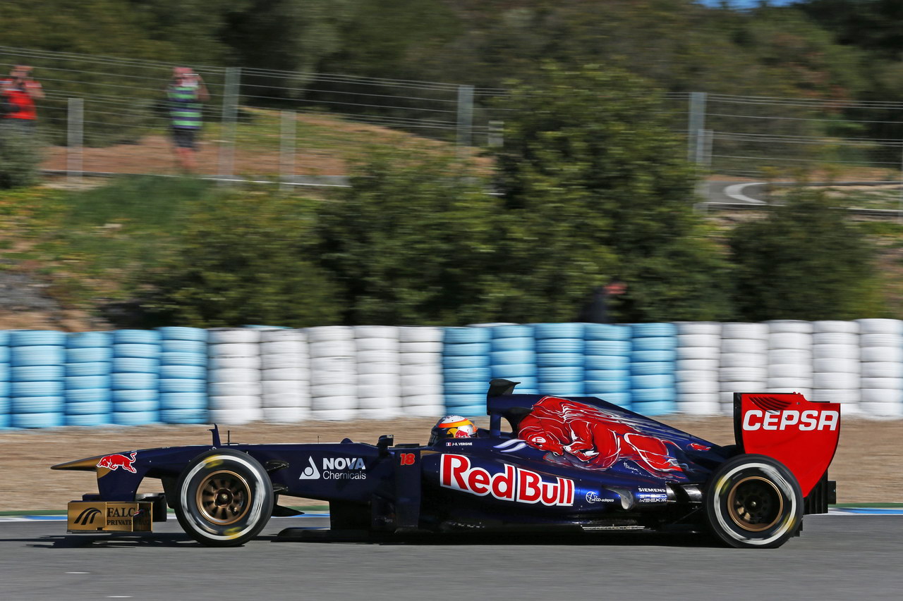 JEREZ TEST FEBBRAIO 2013, Jean-Eric Vergne (FRA) Scuderia Toro Rosso STR8.
07.02.2013. 
