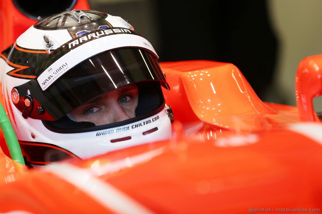 JEREZ TEST FEBBRAIO 2013, Max Chilton (GBR) Marussia F1 Team MR02.
