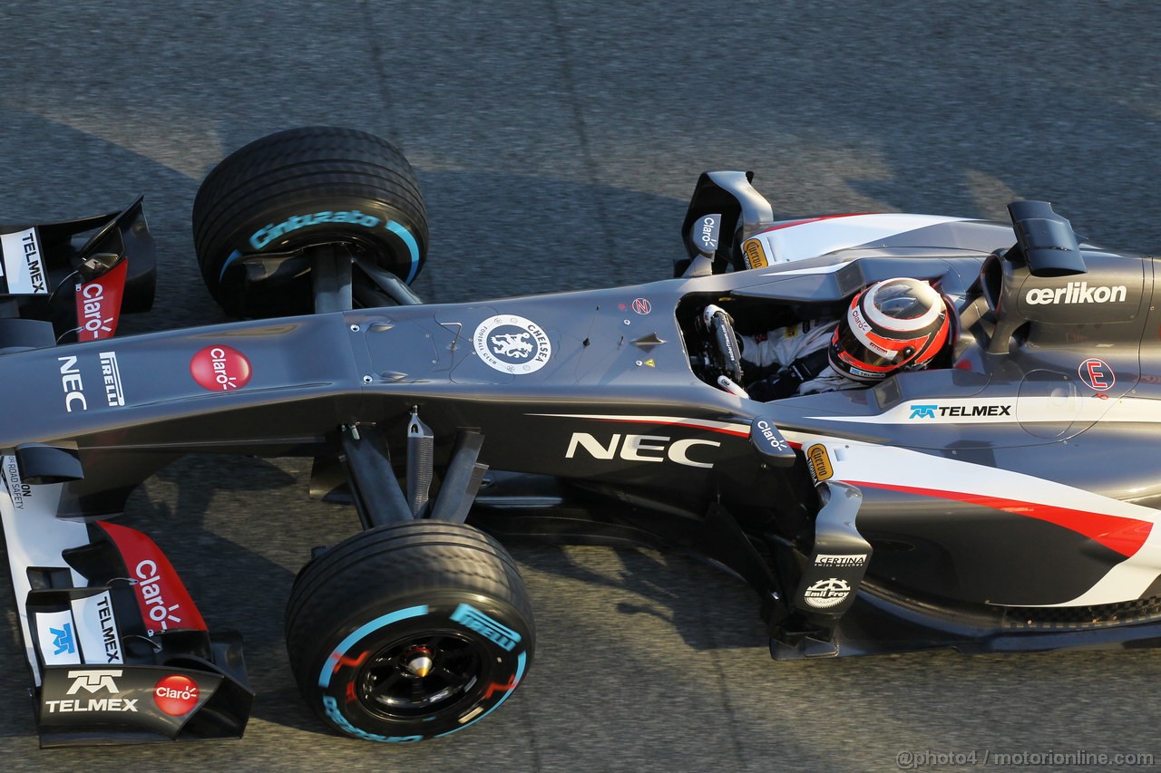 JEREZ TEST FEBBRAIO 2013, Nico Hulkenberg (GER) Sauber C32.
