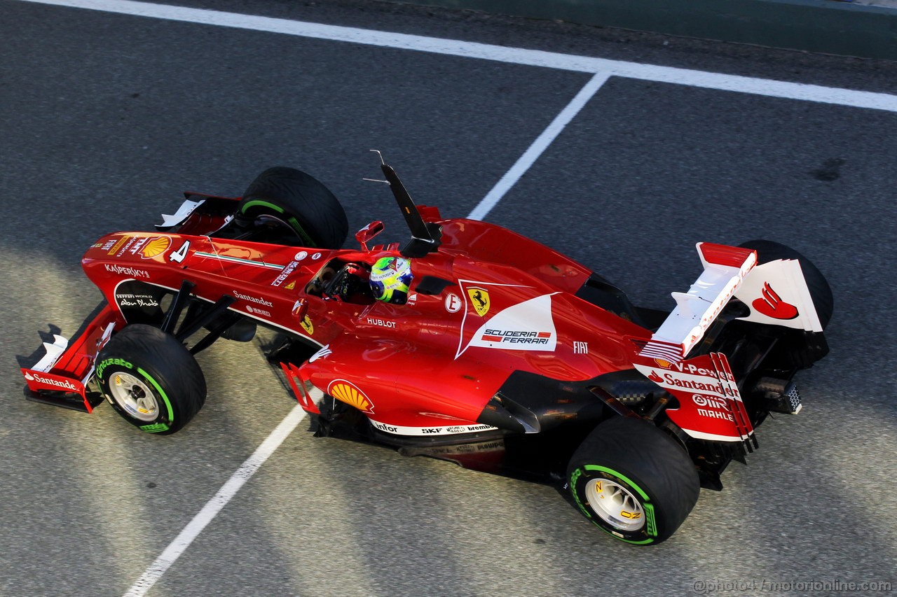 JEREZ TEST FEBBRAIO 2013, Felipe Massa (BRA) Ferrari F138.
