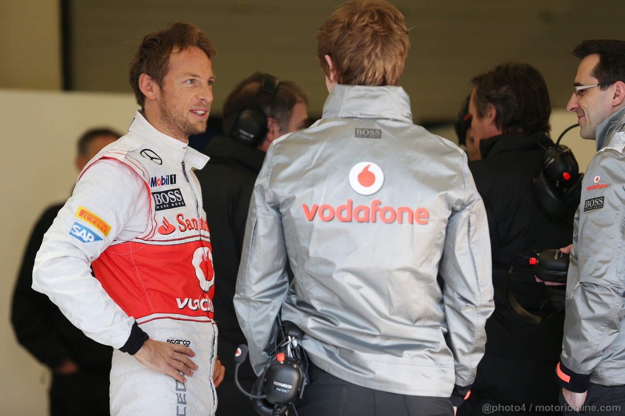 JEREZ TEST FEBBRAIO 2013, Jenson Button (GBR) McLaren.
