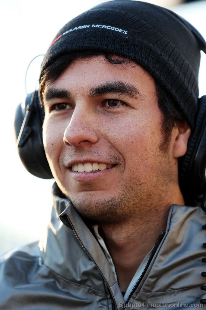 JEREZ TEST FEBBRAIO 2013, Sergio Perez (MEX) McLaren.
