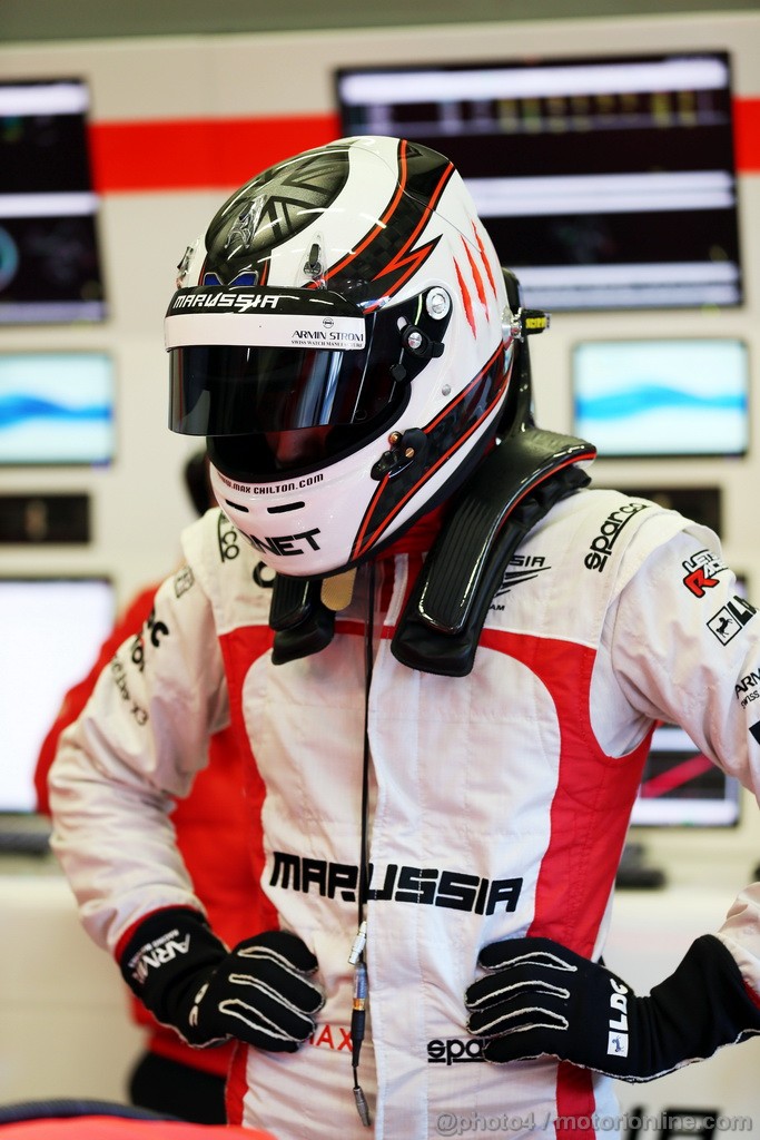 JEREZ TEST FEBBRAIO 2013, Max Chilton (GBR) Marussia F1 Team MR02.
