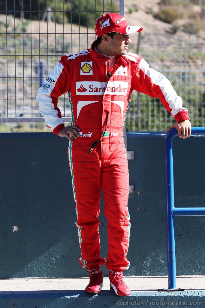 JEREZ TEST FEBBRAIO 2013, Felipe Massa (BRA) Ferrari.
