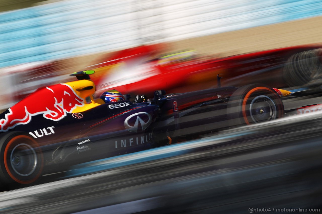 JEREZ TEST FEBBRAIO 2013, Mark Webber (AUS) Red Bull Racing RB9.
