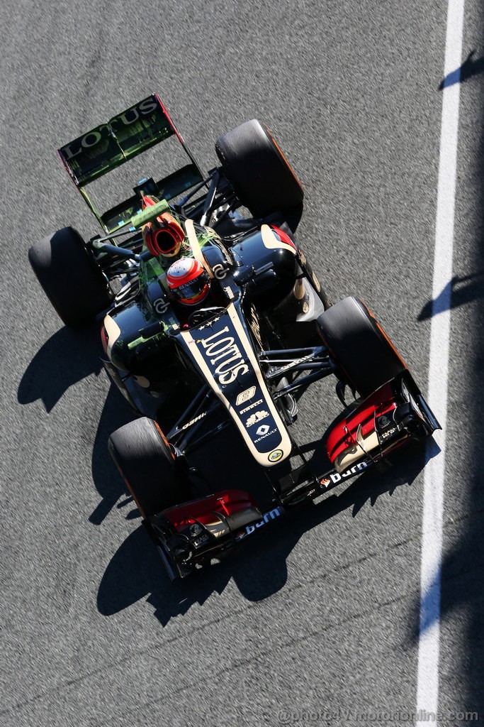 JEREZ TEST FEBBRAIO 2013, Romain Grosjean (FRA) Lotus F1 E21.
