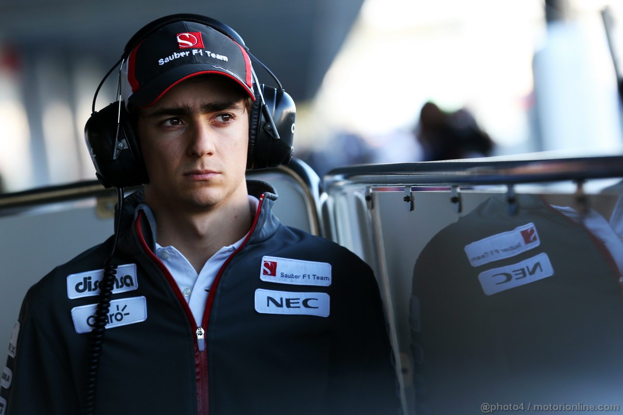 JEREZ TEST FEBBRAIO 2013, Esteban Gutierrez (MEX) Sauber.
