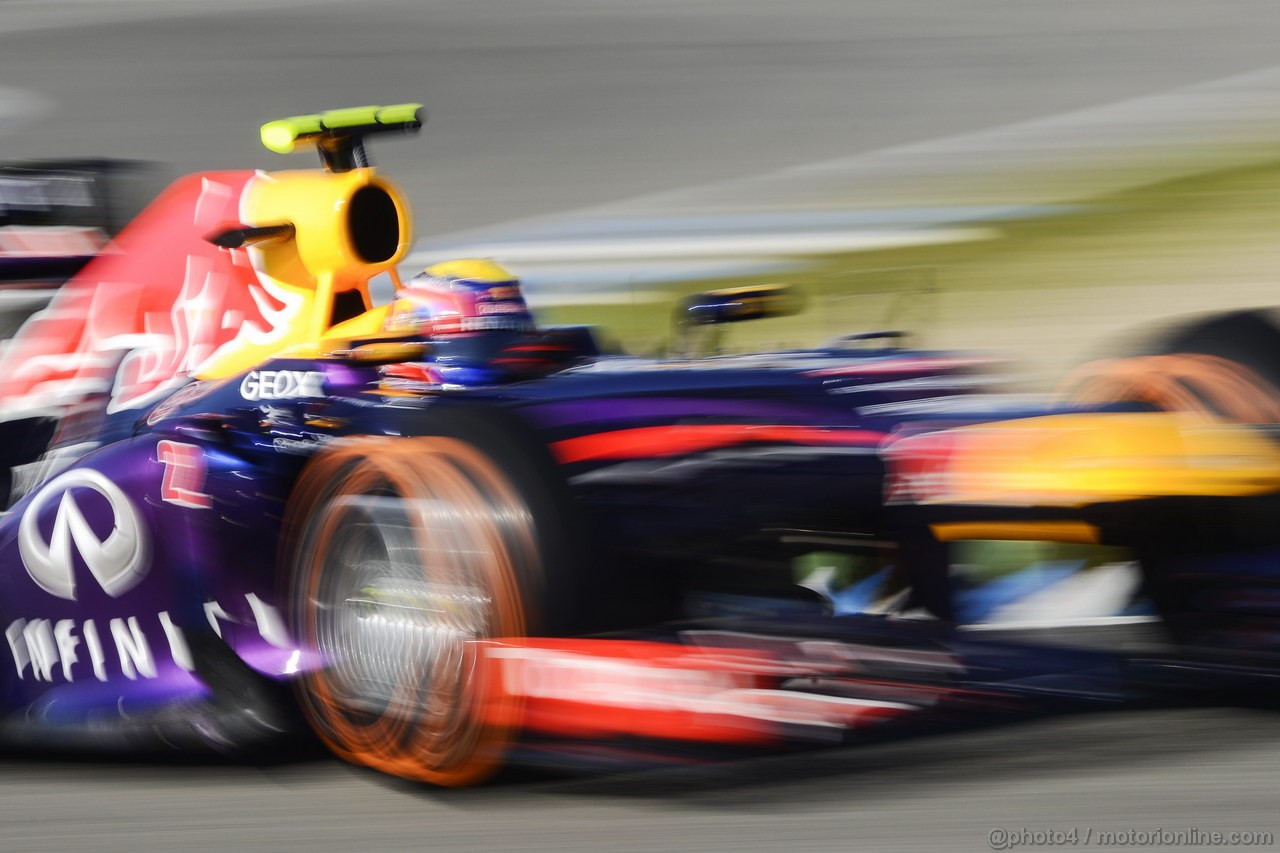JEREZ TEST FEBBRAIO 2013, Mark Webber (AUS) Red Bull Racing RB9.
