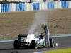 JEREZ TEST FEBBRAIO 2013, Nico Rosberg (GER) Mercedes AMG F1 W04 stops on the circuit with a small fire.
