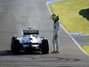 JEREZ TEST FEBBRAIO 2013, Nico Rosberg (GER) Mercedes AMG F1 W04 stops on the circuit with a small fire.
