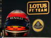 JEREZ TEST FEBBRAIO 2013, The helmet of Romain Grosjean (FRA) Lotus F1 Team.
