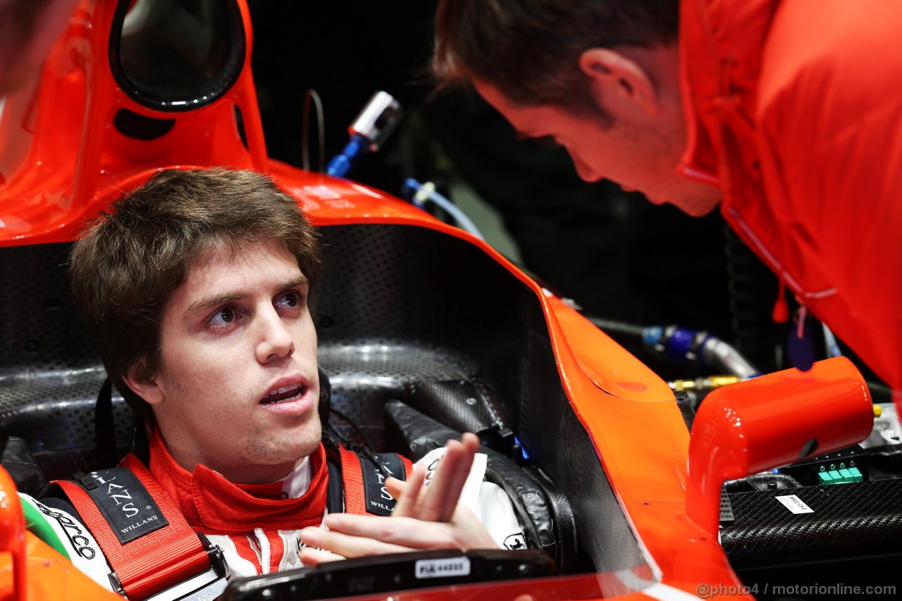 JEREZ TEST FEBBRAIO 2013, 06.02.2013- Luiz Razia (BRA) Marussia F1 Team MR02.

