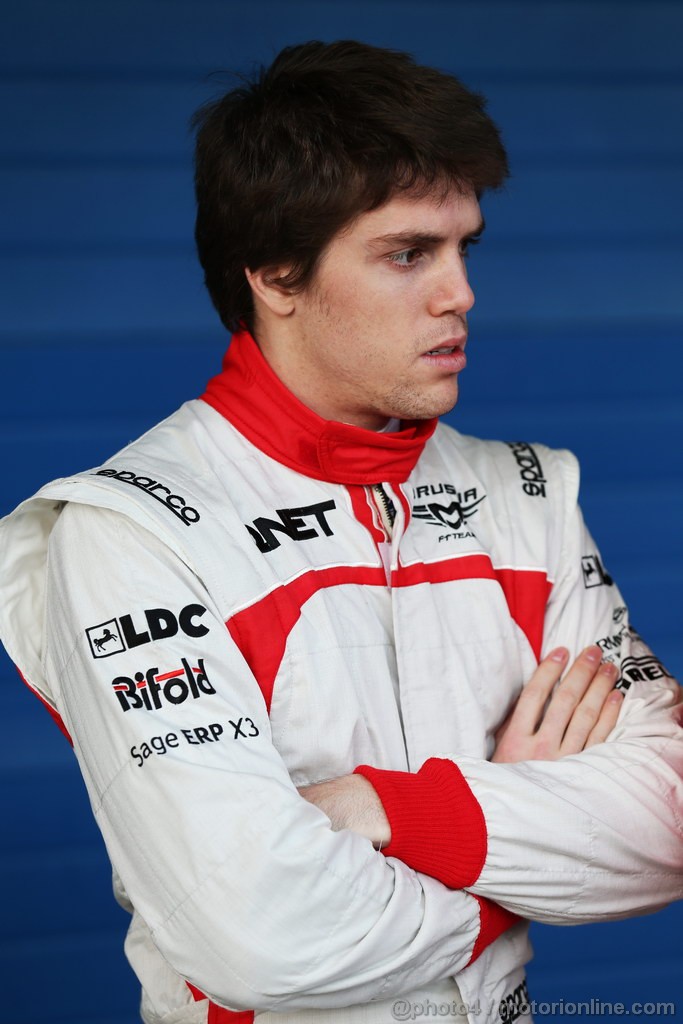 JEREZ TEST FEBBRAIO 2013, 06.02.2013- Luiz Razia (BRA) Marussia F1 Team MR02.