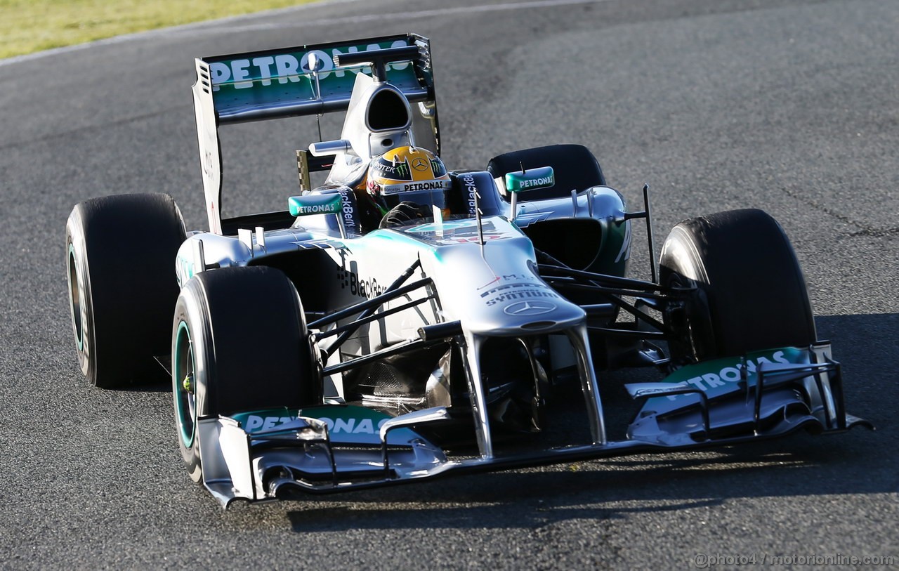JEREZ TEST FEBBRAIO 2013, 06.02.2013- Lewis Hamilton (GBR) Mercedes AMG F1 W04 