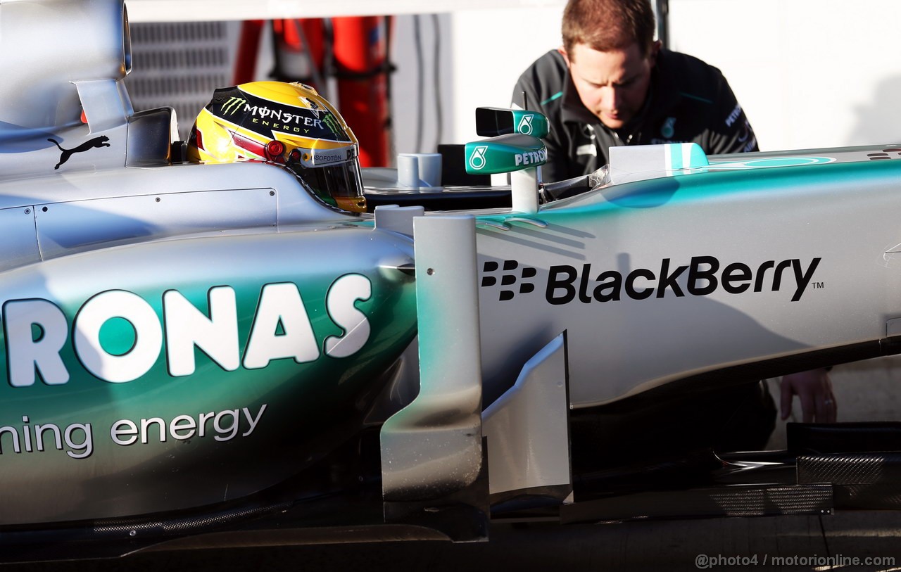 JEREZ TEST FEBBRAIO 2013, 06.02.2013- Lewis Hamilton (GBR) Mercedes AMG F1 W04 