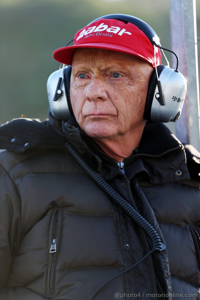 JEREZ TEST FEBBRAIO 2013, Niki Lauda (AUT) Mercedes Non-Executive Chairman.
06.02.2013. 