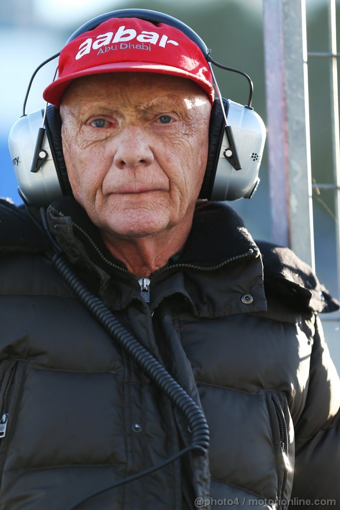 JEREZ TEST FEBBRAIO 2013, Niki Lauda (AUT) Mercedes Non-Executive Chairman.
06.02.2013. 