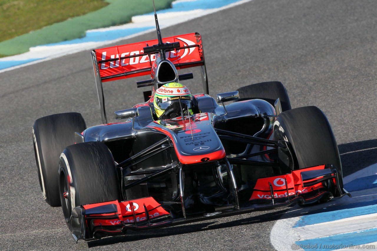 JEREZ TEST FEBBRAIO 2013, Sergio Perez (MEX) McLaren MP4-28.
06.02.2013. 