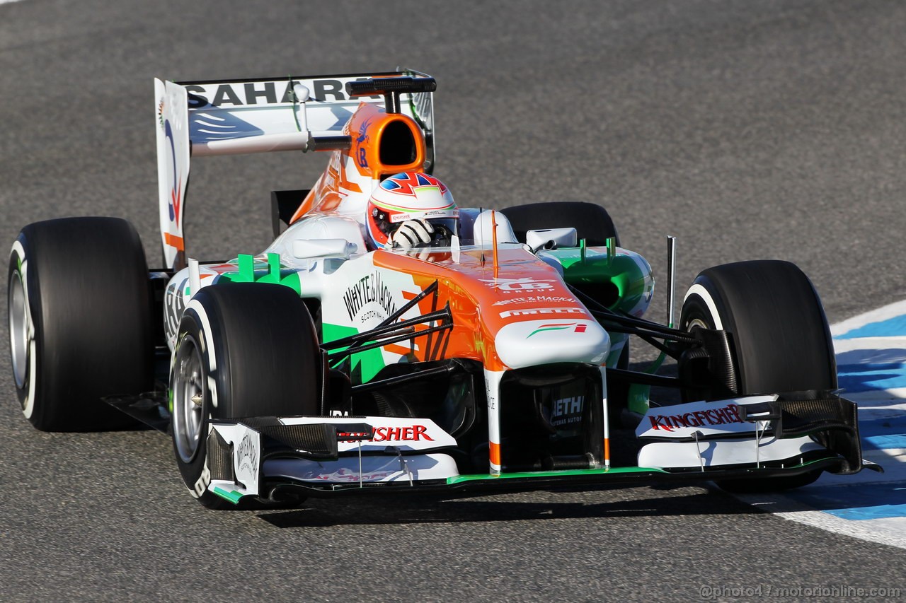 JEREZ TEST FEBBRAIO 2013, Paul di Resta (GBR) Sahara Force India VJM06.
06.02.2013. 