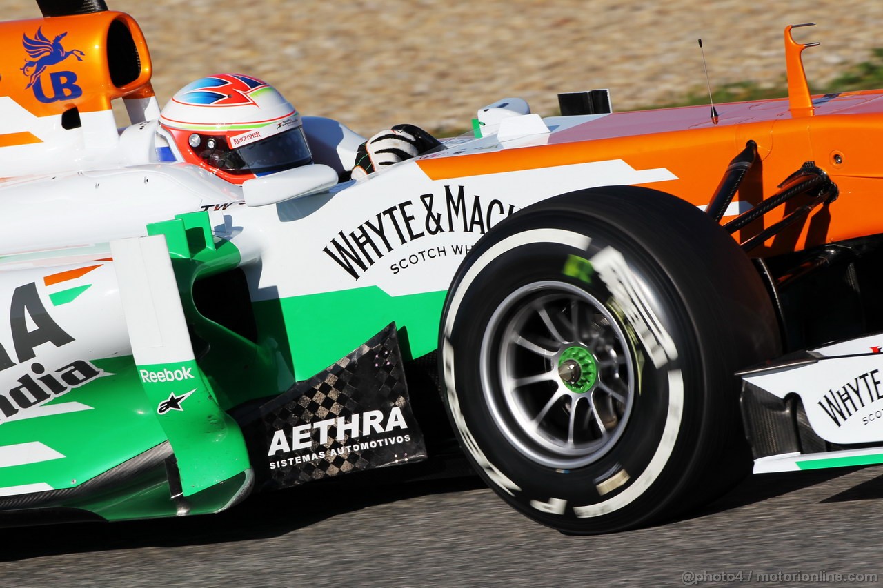 JEREZ TEST FEBBRAIO 2013, Paul di Resta (GBR) Sahara Force India VJM06.
06.02.2013. 