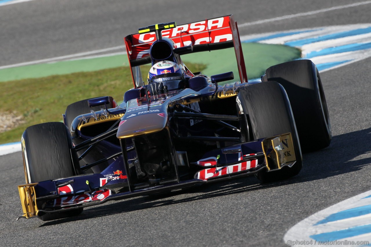 JEREZ TEST FEBBRAIO 2013, Daniel Ricciardo (AUS) Scuderia Toro Rosso STR8.
06.02.2013. 