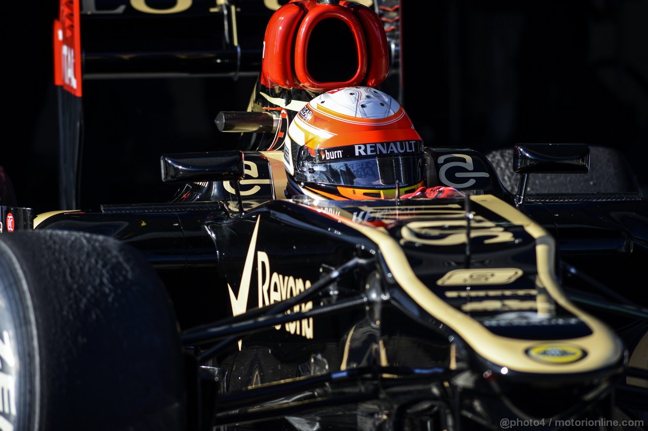 JEREZ TEST FEBBRAIO 2013, Romain Grosjean (FRA) Lotus F1 E21.
06.02.2013. 