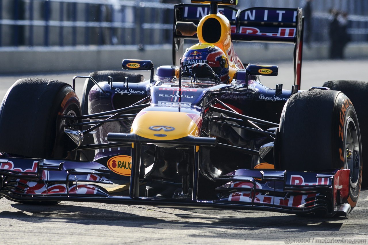 JEREZ TEST FEBBRAIO 2013, Mark Webber (AUS) Red Bull Racing RB9.
06.02.2013. 