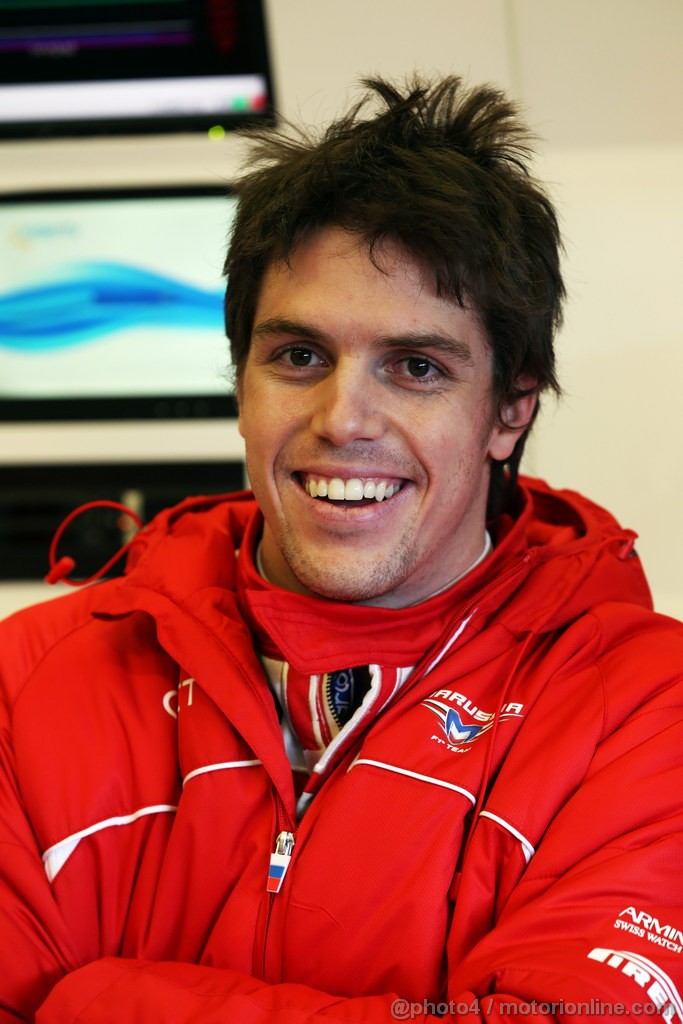 JEREZ TEST FEBBRAIO 2013, Luiz Razia (BRA) Marussia F1 Team.
06.02.2013. 