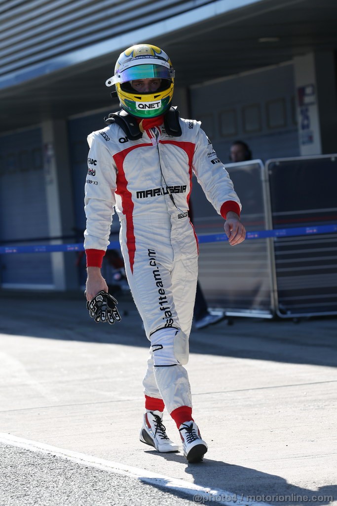 JEREZ TEST FEBBRAIO 2013, Luiz Razia (BRA) Marussia F1 Team.
06.02.2013. 
