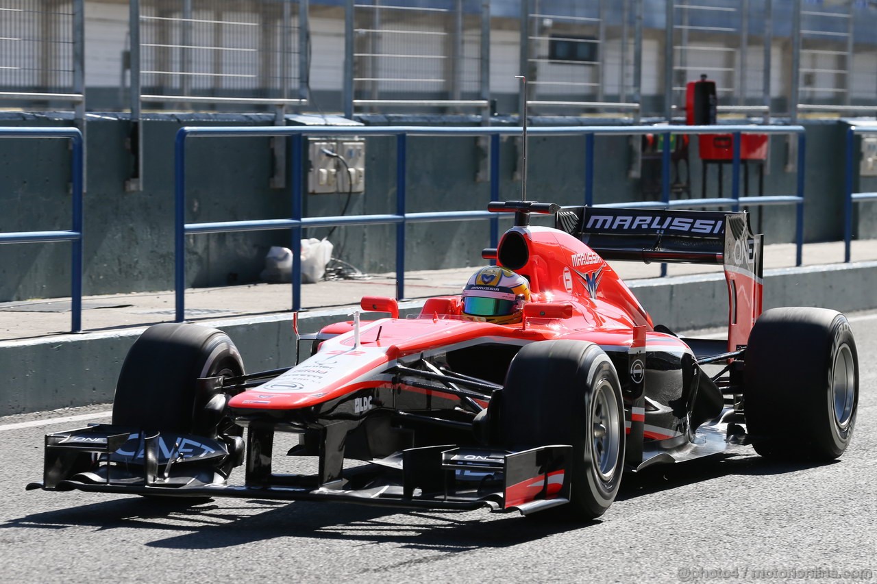 JEREZ TEST FEBBRAIO 2013, Luiz Razia (BRA) Marussia F1 Team MR02.
06.02.2013. 