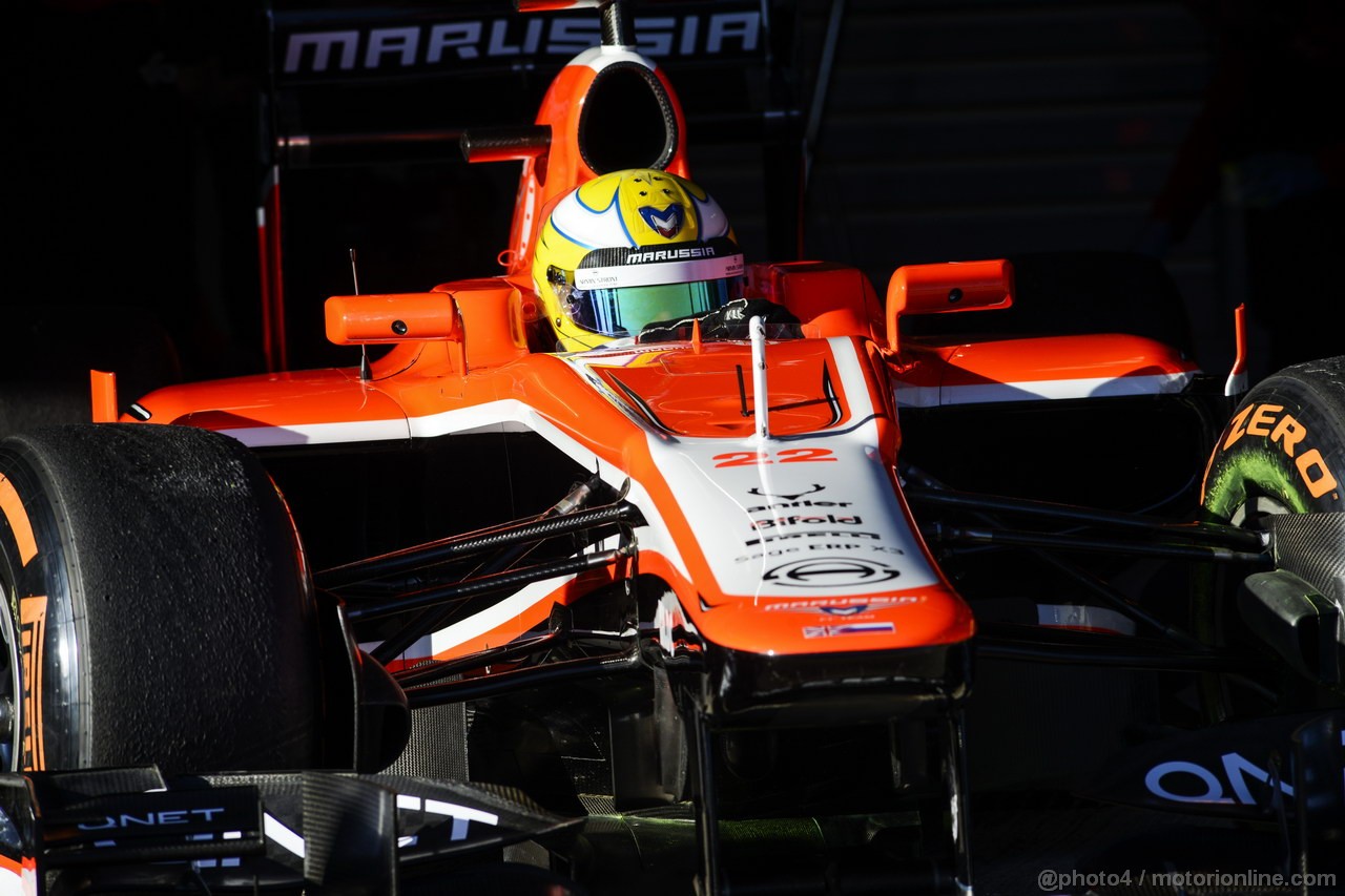 JEREZ TEST FEBBRAIO 2013, Luiz Razia (BRA) Marussia F1 Team MR02.
06.02.2013. 