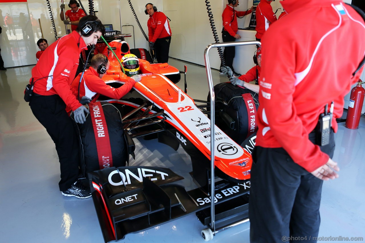 JEREZ TEST FEBBRAIO 2013, Luiz Razia (BRA) Marussia F1 Team MR02.
06.02.2013. 