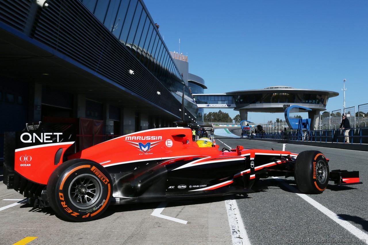 JEREZ TEST FEBBRAIO 2013, Luiz Razia (BRA) Marussia F1 Team MR02.
06.02.2013. 