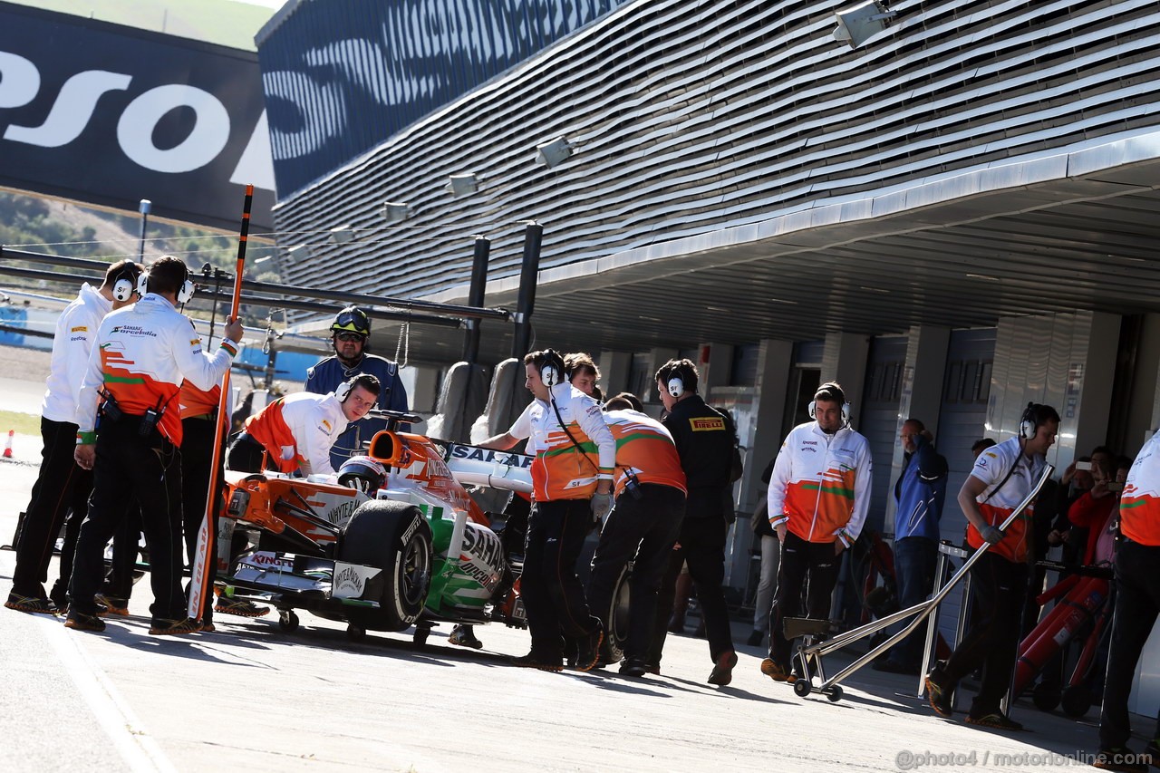 JEREZ TEST FEBBRAIO 2013, Paul di Resta (GBR) Sahara Force India VJM06.
06.02.2013. 