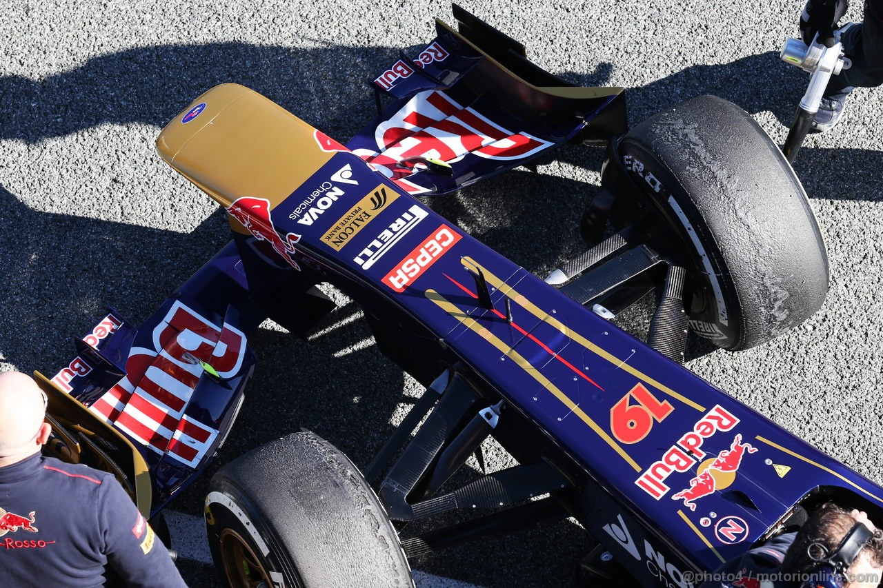 JEREZ TEST FEBBRAIO 2013, Scuderia Toro Rosso STR8 nosecone.
06.02.2013. 