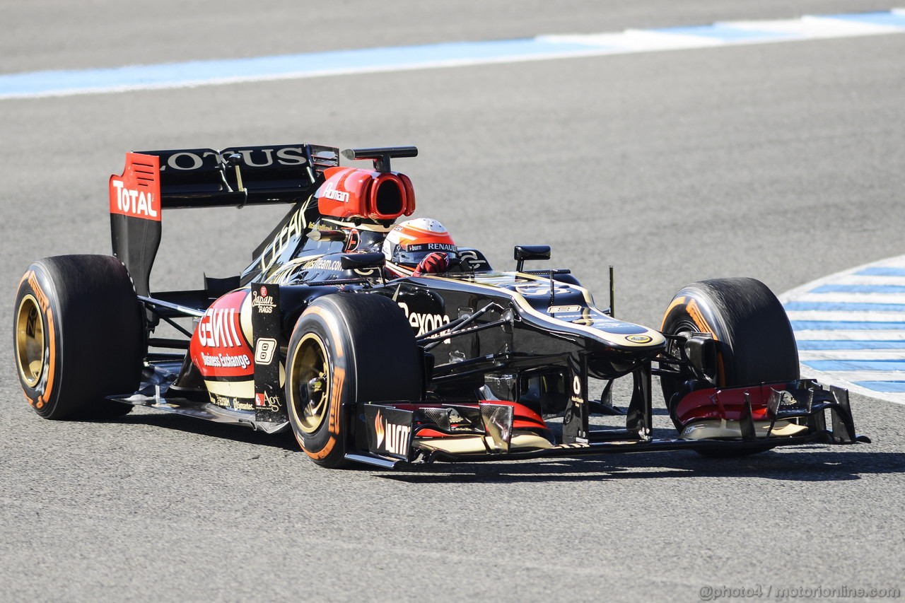 JEREZ TEST FEBBRAIO 2013, Romain Grosjean (FRA) Lotus F1 E21.
06.02.2013. 
