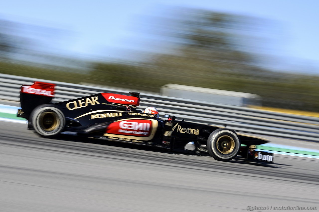 JEREZ TEST FEBBRAIO 2013, Romain Grosjean (FRA) Lotus F1 E21.
06.02.2013. 