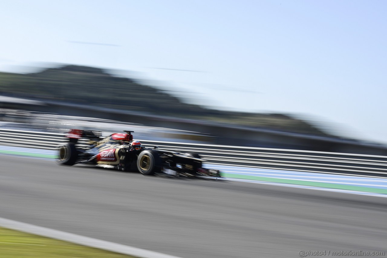 JEREZ TEST FEBBRAIO 2013, Romain Grosjean (FRA) Lotus F1 E21.
06.02.2013. 