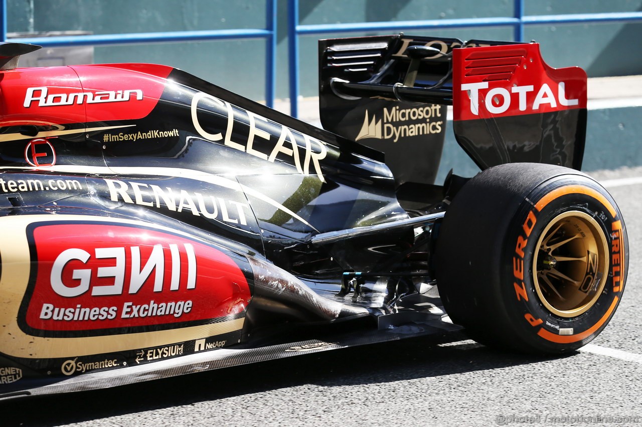 JEREZ TEST FEBBRAIO 2013, Lotus F1 E21 rear suspension.
06.02.2013. 