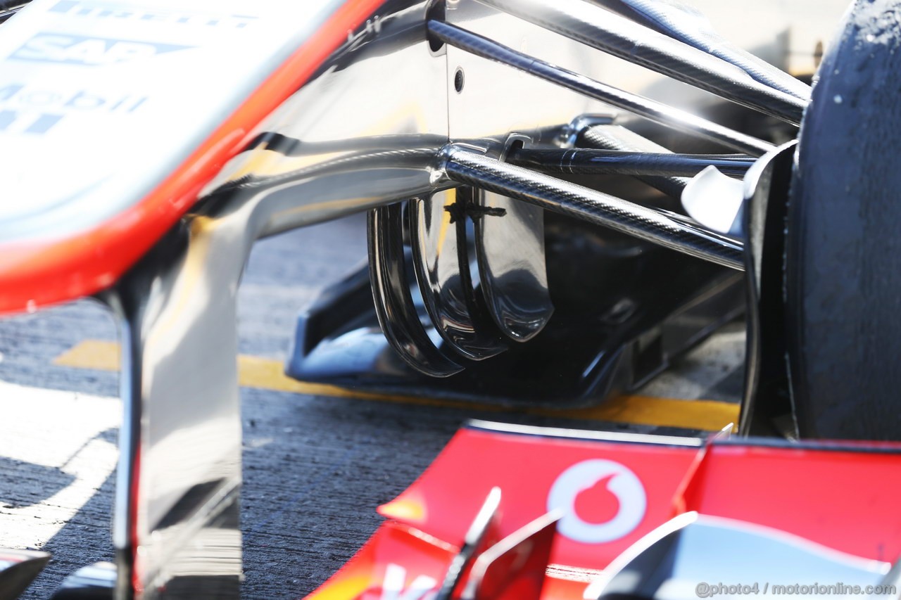 JEREZ TEST FEBBRAIO 2013, Sergio Perez (MEX) McLaren MP4-28 detail.
06.02.2013. 
