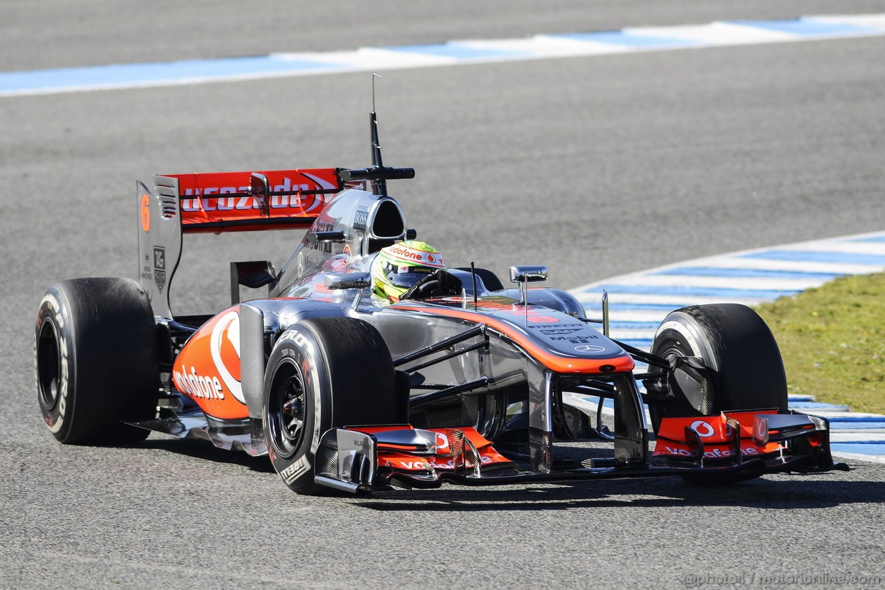 JEREZ TEST FEBBRAIO 2013, Sergio Perez (MEX) McLaren MP4-28.
06.02.2013. 