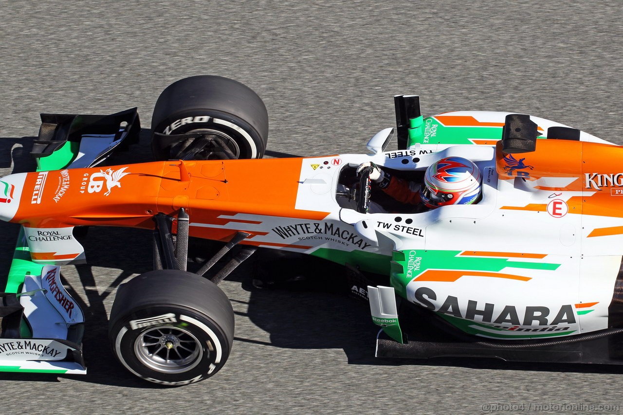 JEREZ TEST FEBBRAIO 2013, Paul di Resta (GBR) Sahara Force India VJM06.
06.02.2013. 