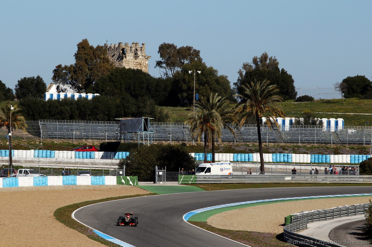 JEREZ TEST FEBBRAIO 2013, Romain Grosjean (FRA) Lotus F1 E21.
06.02.2013. 