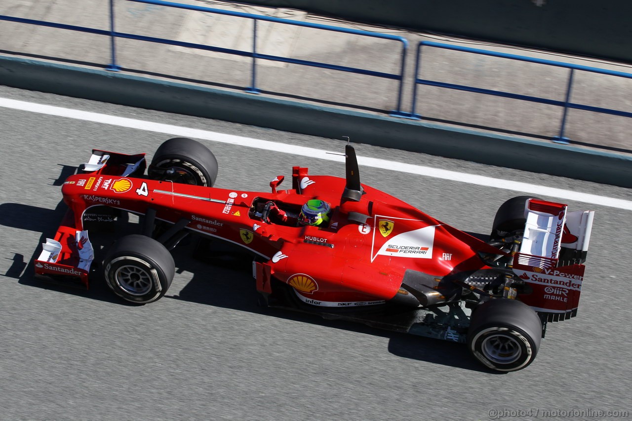 JEREZ TEST FEBBRAIO 2013, Felipe Massa (BRA) Ferrari F138.
06.02.2013. 