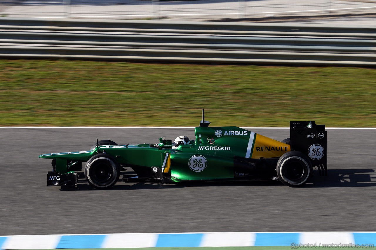 JEREZ TEST FEBBRAIO 2013, Giedo van der Garde (NLD) Caterham CT03.
06.02.2013. 