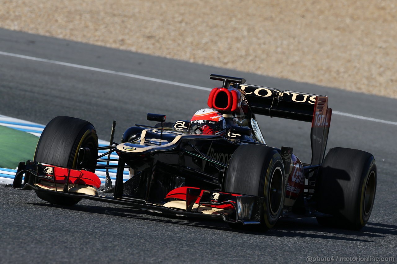 JEREZ TEST FEBBRAIO 2013, Romain Grosjean (FRA) Lotus F1 E21.
06.02.2013. 