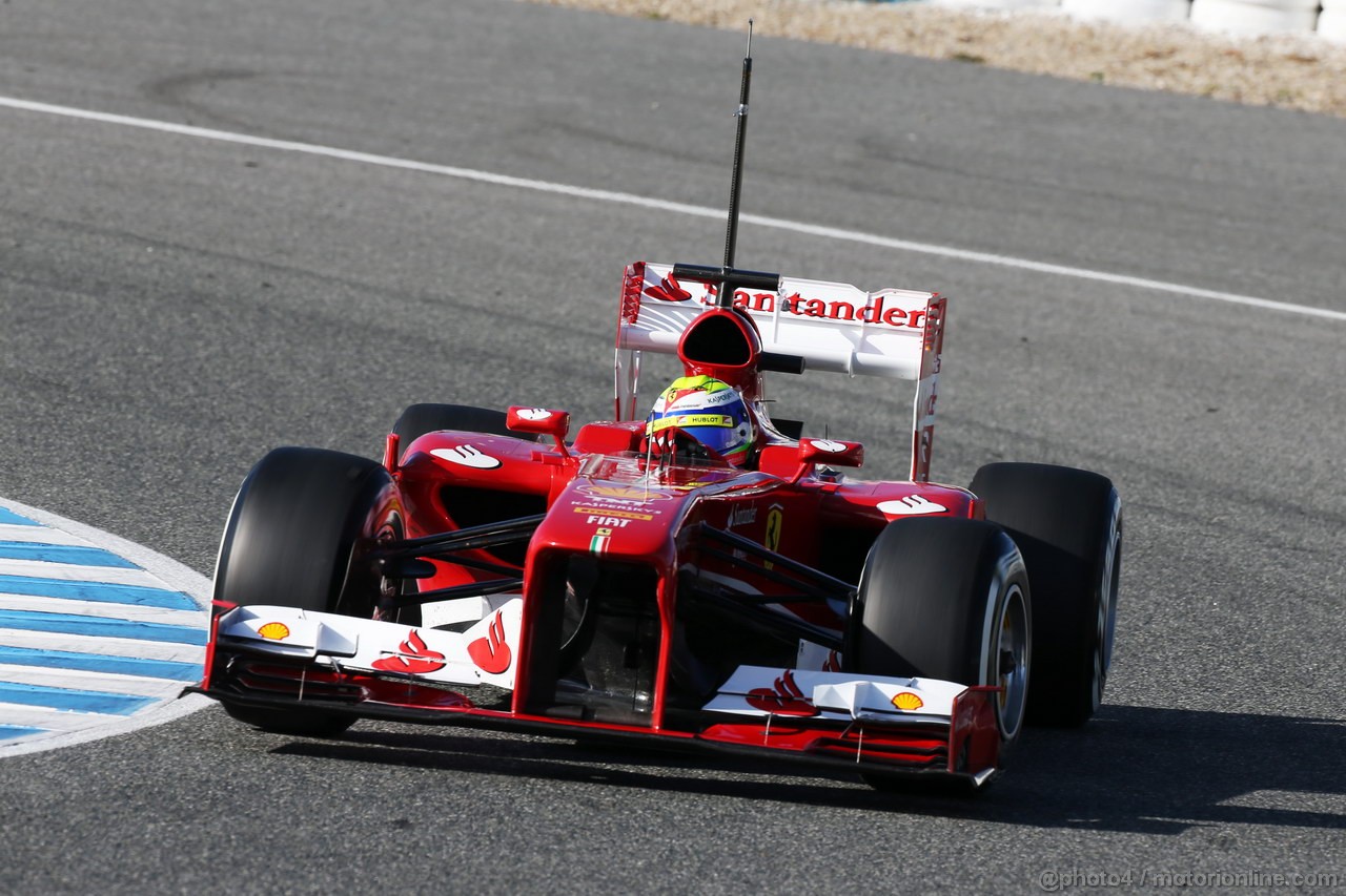 JEREZ TEST FEBBRAIO 2013, Felipe Massa (BRA) Ferrari F138.
06.02.2013. 