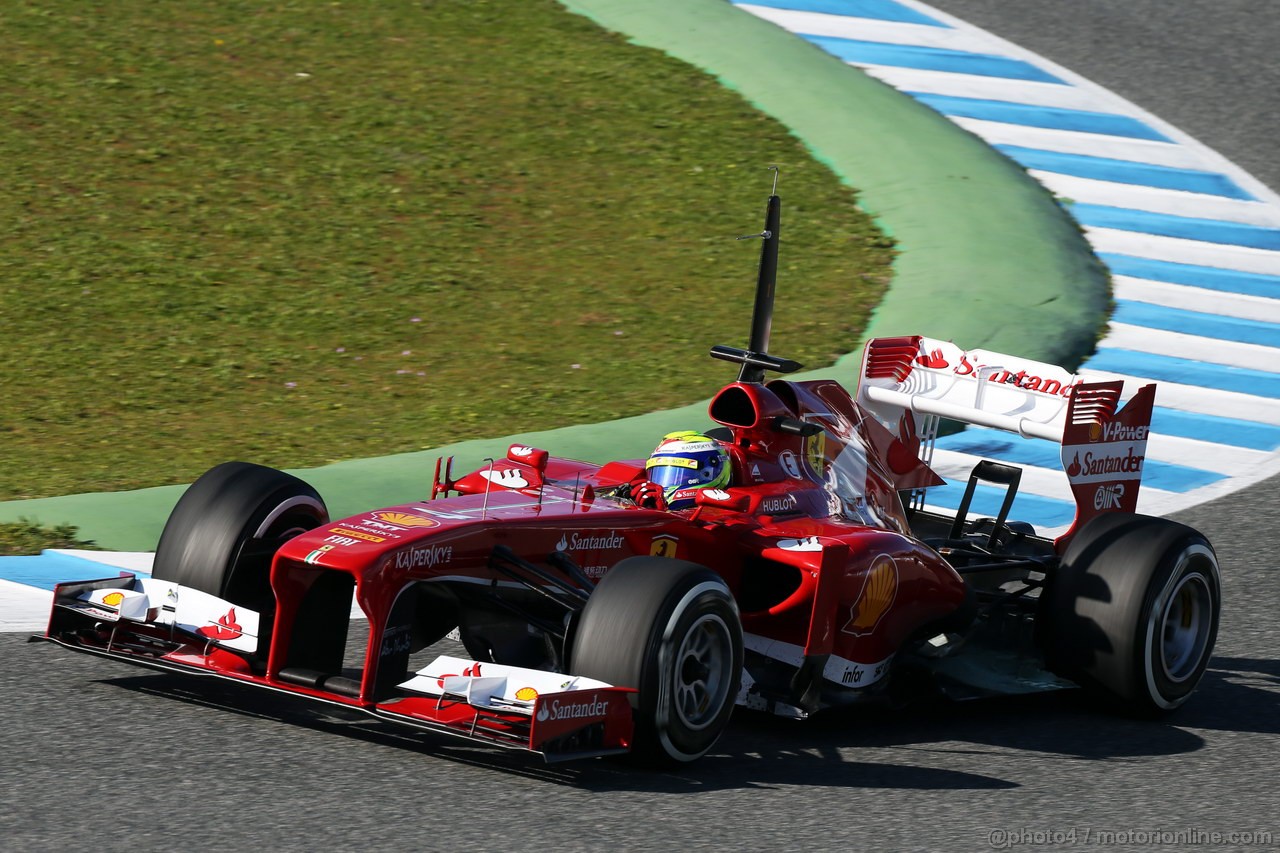 JEREZ TEST FEBBRAIO 2013, Felipe Massa (BRA) Ferrari F138.
06.02.2013. 